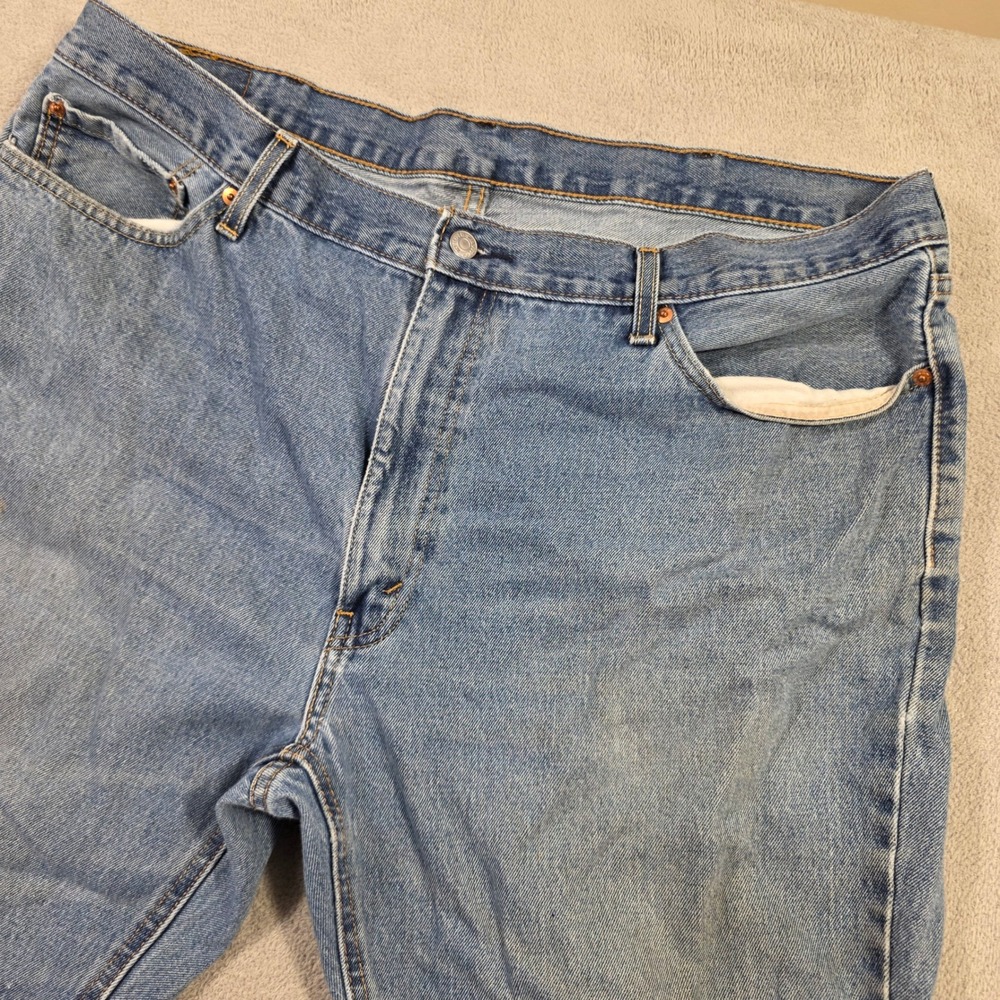 Levis Jeans Mens 42x30 (Fits 42x28) Blue 541 Athletic Taper Streetwear Workwear